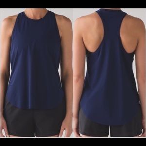 Lululemon Workout To Water Tank, Blue, Sz 6